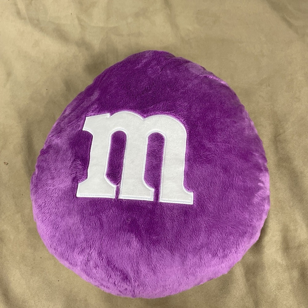 M&M's World Purple Pillow M Plush Round